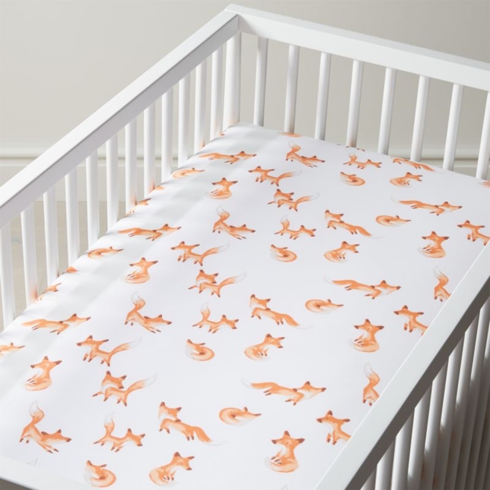 Fitted crib sheet Crate & Barrel
